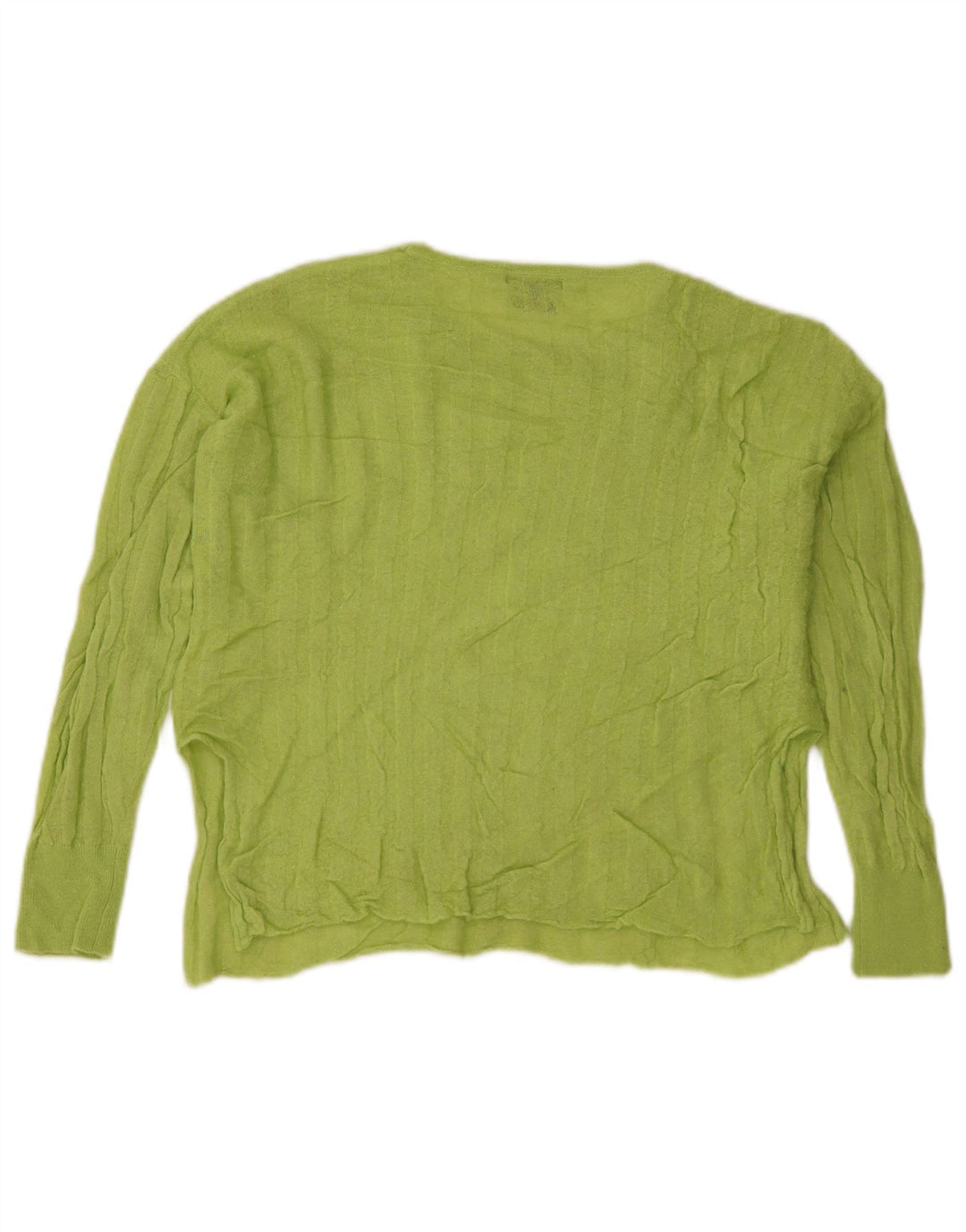 Massimo Dutti Dame Crop Top Langærmet UK 16 Stor Grøn