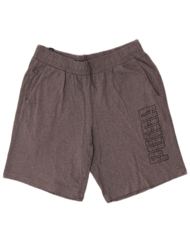 Puma Herre grafiske sportsshorts Medium Grå Flecked