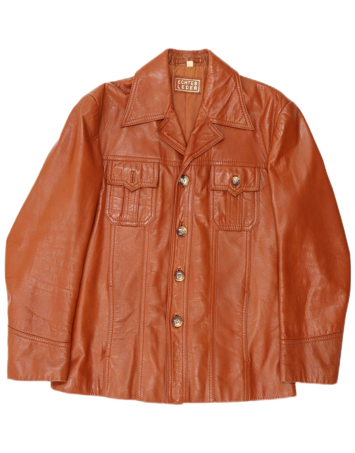 Vintage herre læderjakke UK 38 Medium Brown