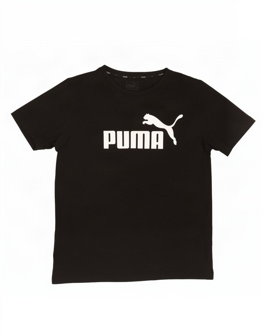 Puma Herre Grafisk T-Shirt Top Medium Sort Bomuld