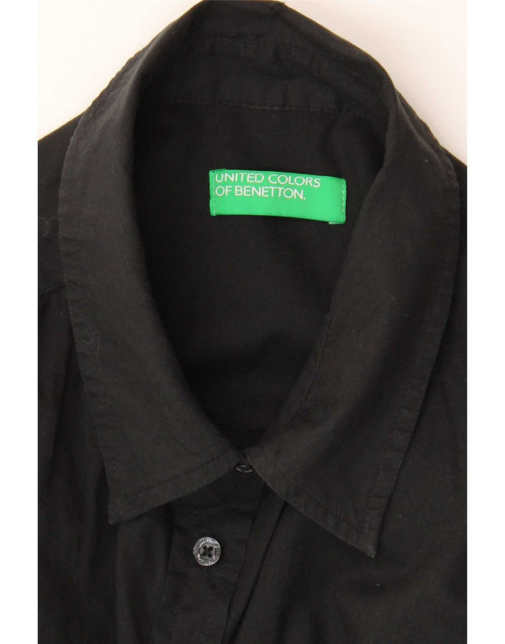 Benetton Dameskjorte UK 14 Medium Sort