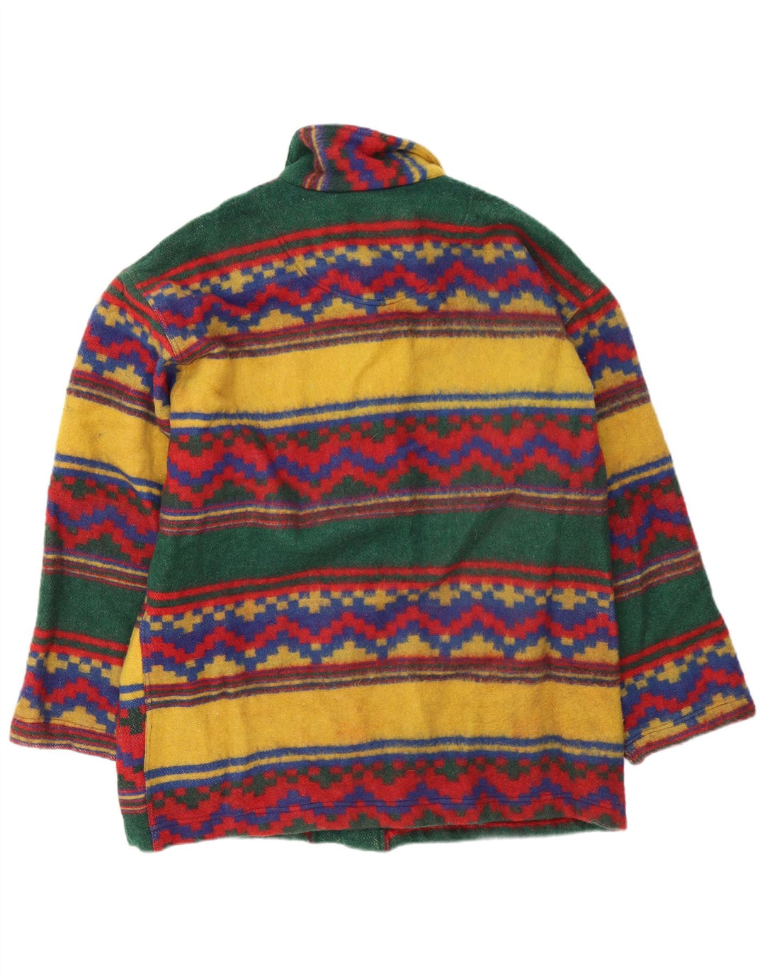 Akah Tex Herre Windbreaker Coat UK 39/40 Medium Flerfarvet Geometrisk