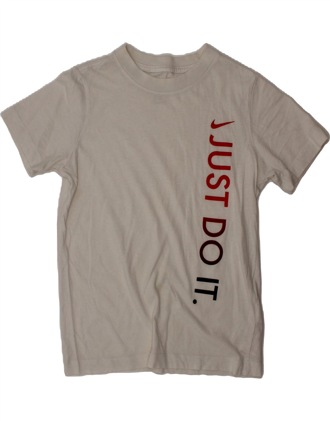 NIKE Boys Graphic T-Shirt Top 8-9 Years Small  White Cotton Vintage Nike and Second-Hand Nike from Messina Hembry 