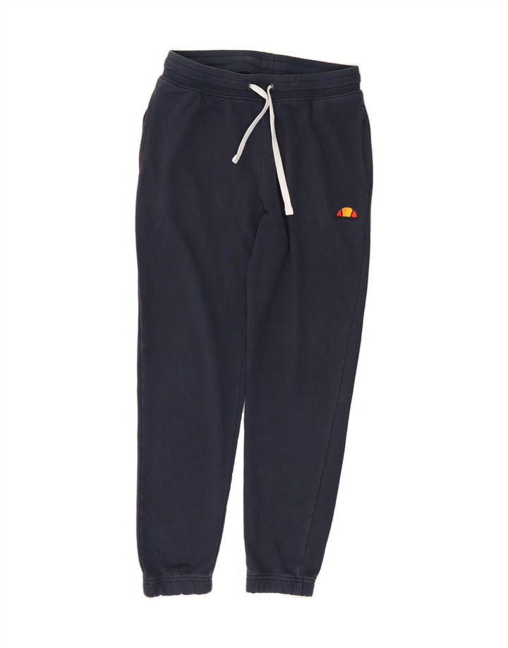 ELLESSE Mens Tracksuit Trousers Joggers Small  Navy Blue Cotton Vintage Ellesse and Second-Hand Ellesse from Messina Hembry 