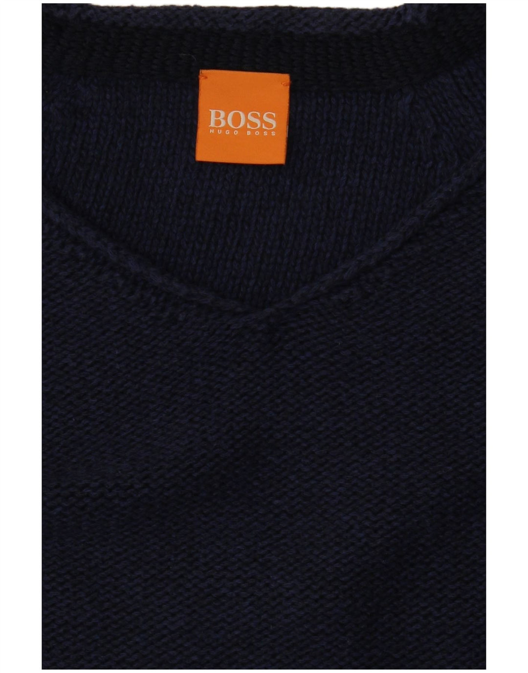 HUGO BOSS Dame V-hals sweater UK 10 Small Navy Blue