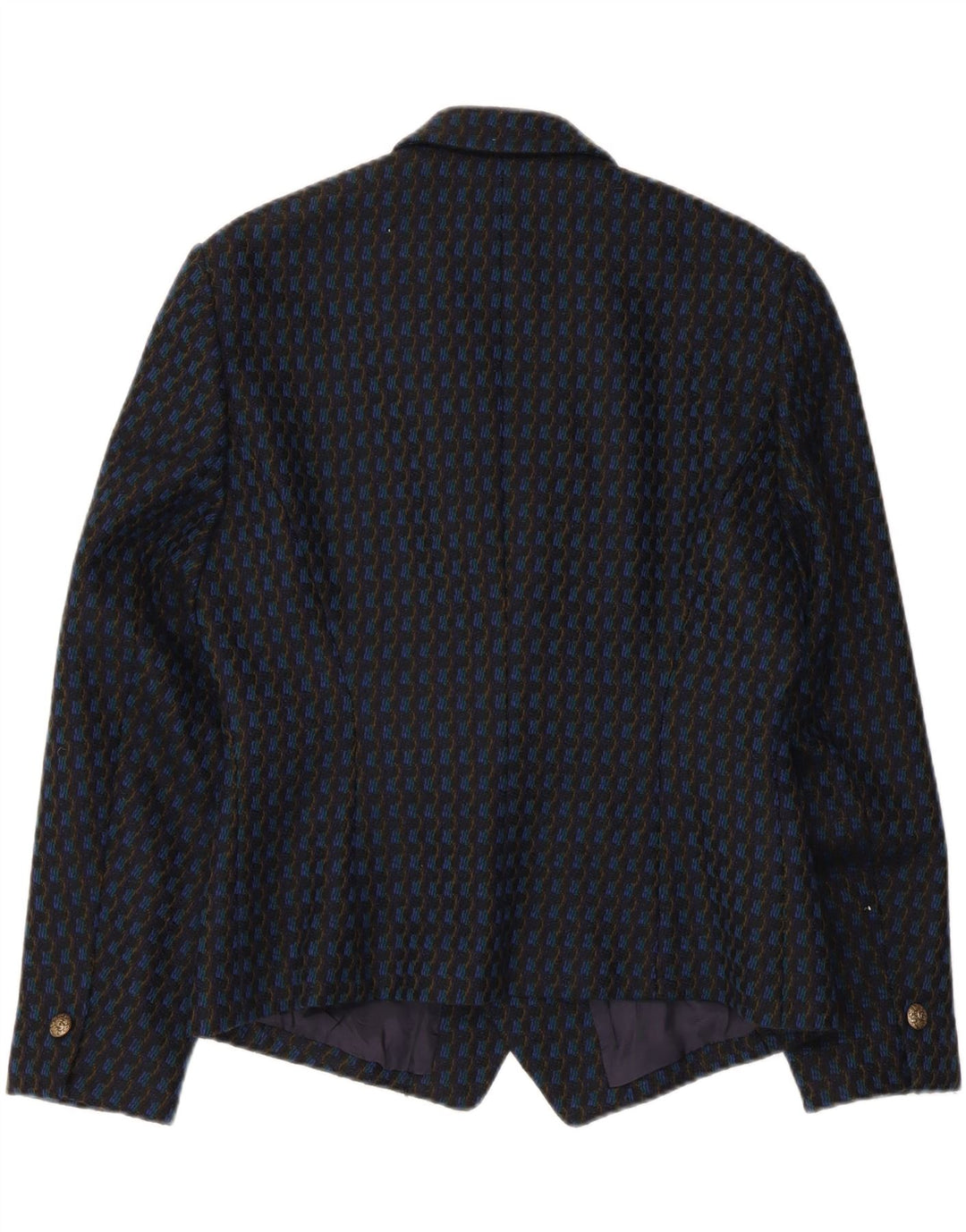 Vintage Dame UK 12 Medium Sort Stribet