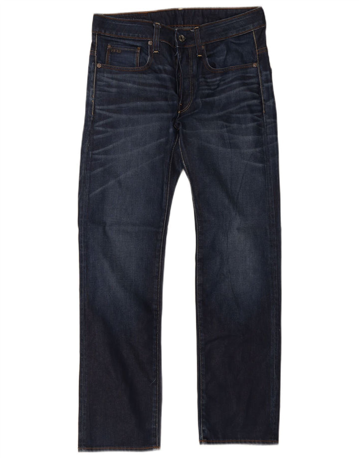 G-Star Herre 3301 Straight Jeans W30 L32 Blå Bomuld