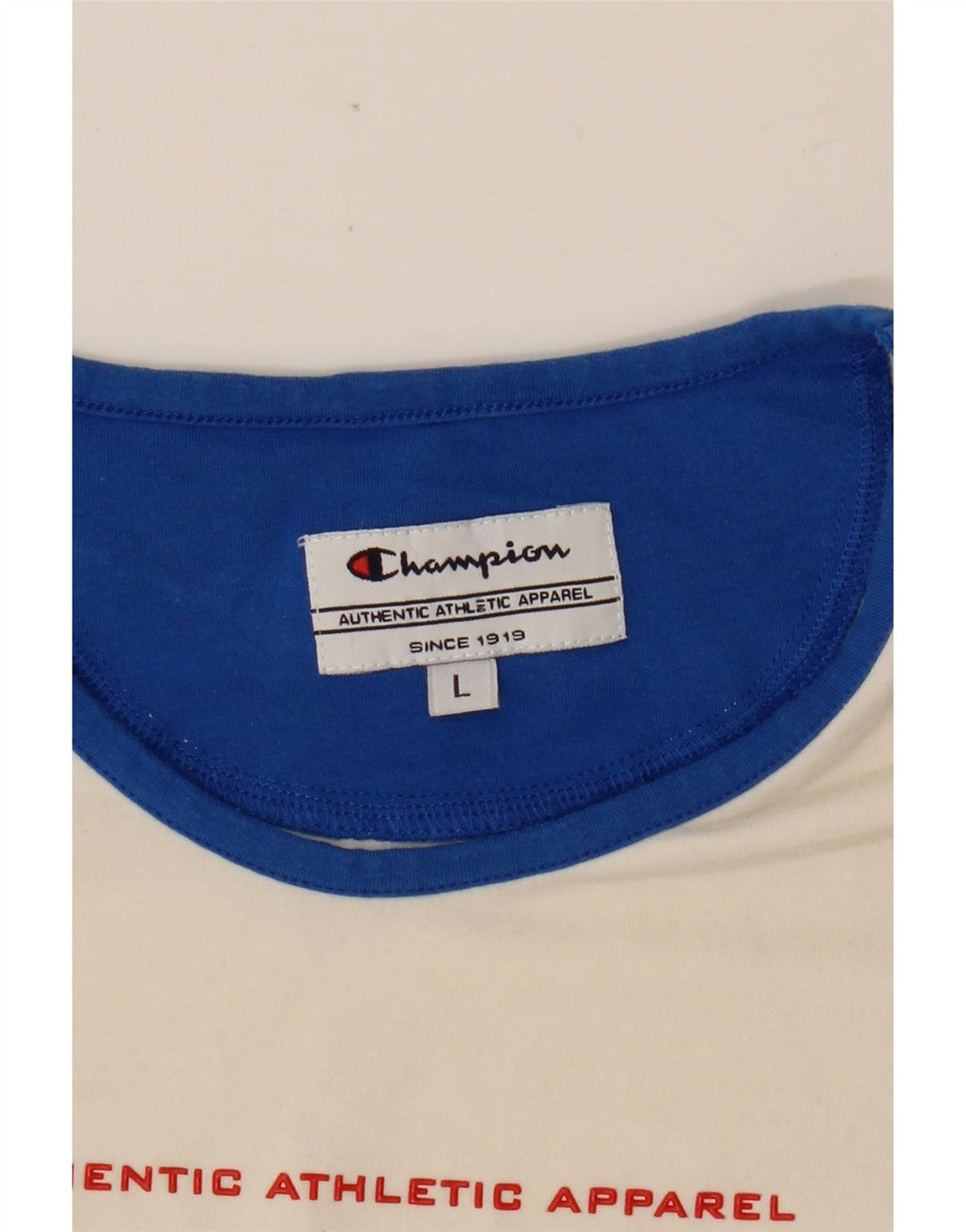 CHAMPION Dame Grafisk Top Langærmet UK 14 Large White