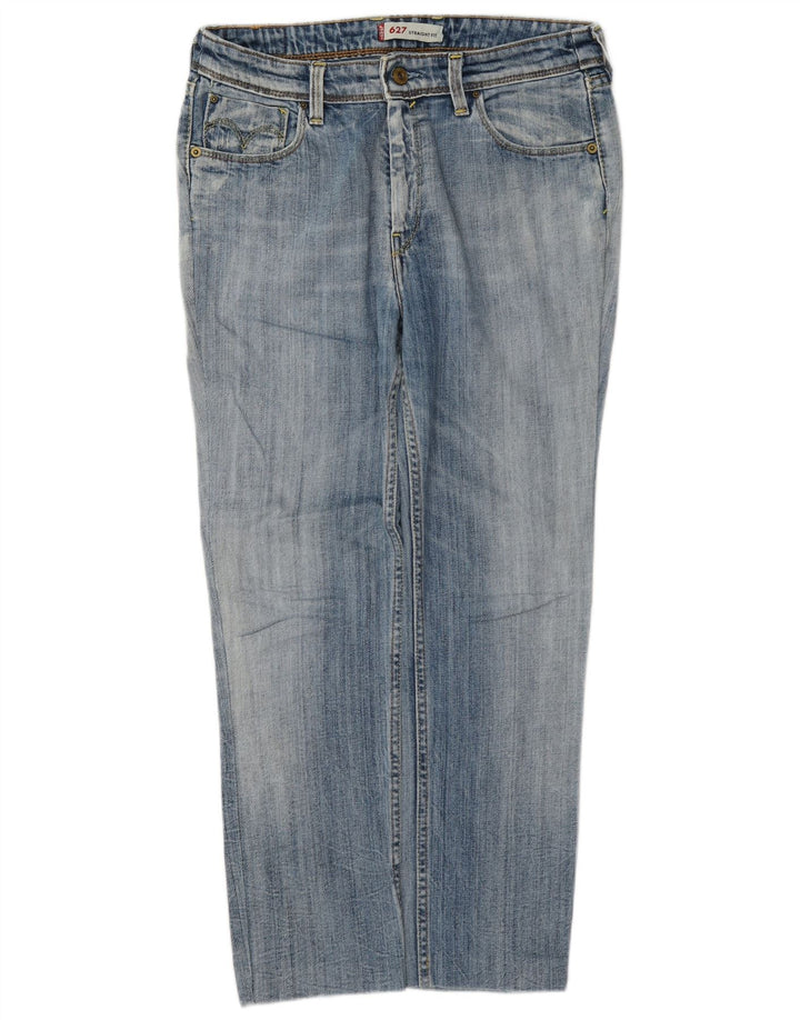 Levi's Dame 627 Crop Straight Jeans W30 L26 Blå