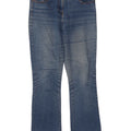 M&Co Dame Bootcut Jeans UK 10 Small W32 L31 Blue Cotton