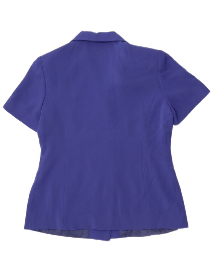 Dream Dame Kortærmet Dobbeltradet Blazer Jacket UK 12 Medium Blue
