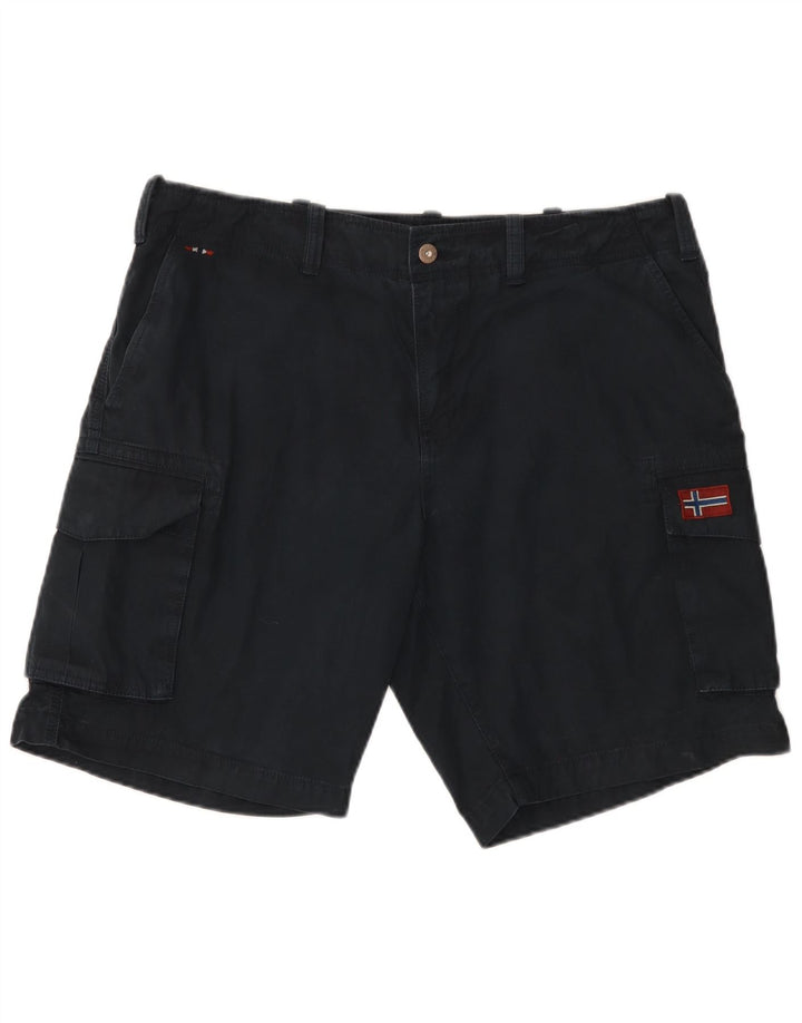 Napapijri Herre Cargo Shorts W36 store marineblå bomuld