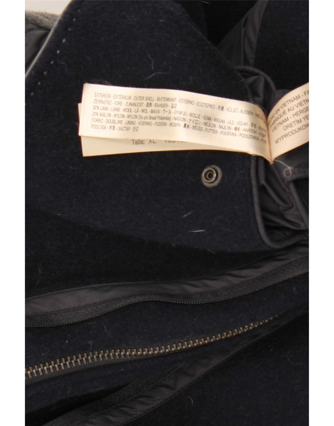 Massimo Dutti Herre 4-knaps blazerjakke UK 42 XL Marineblå Uld
