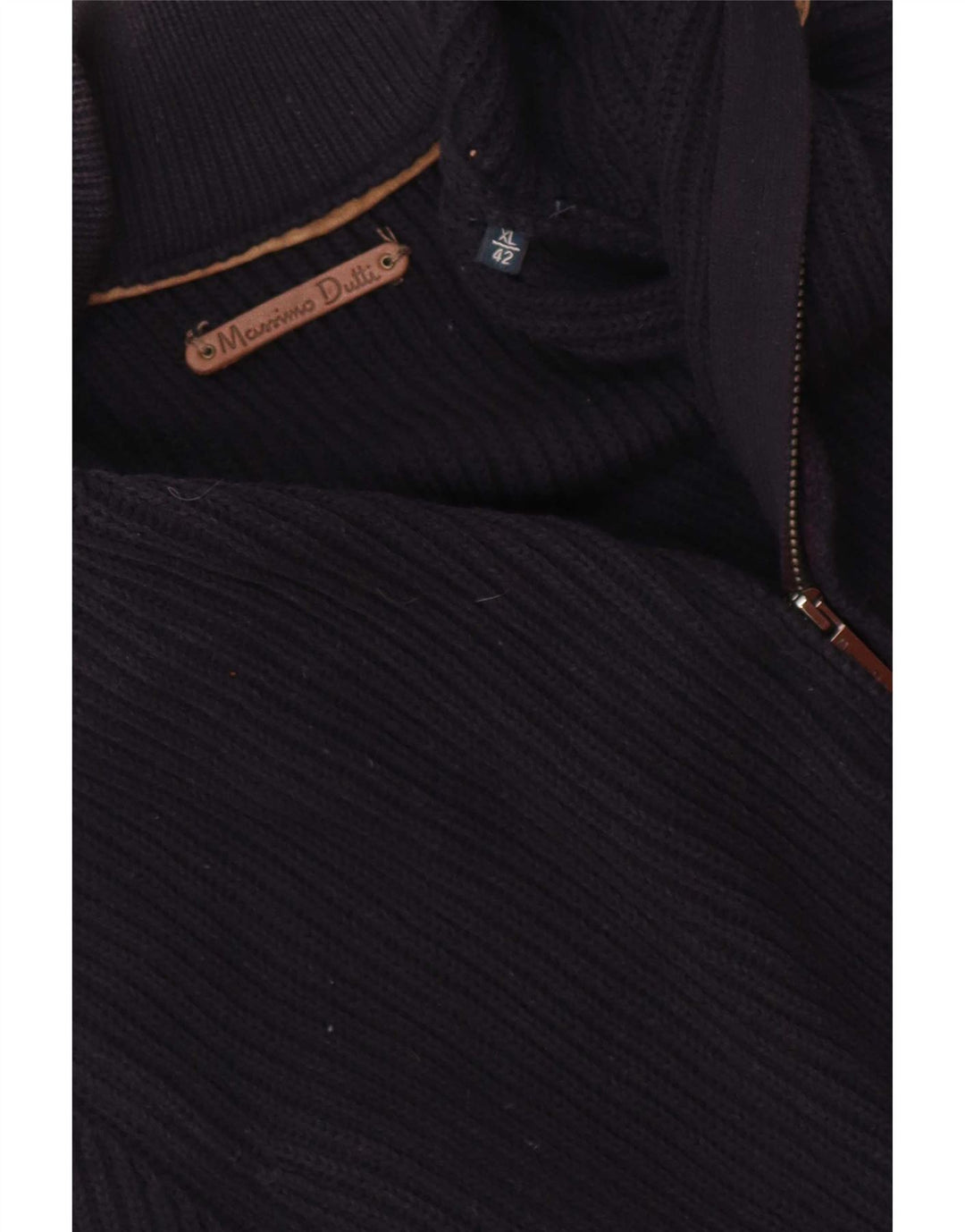 Massimo Dutti Herre cardigan sweater XL Navy Blue
