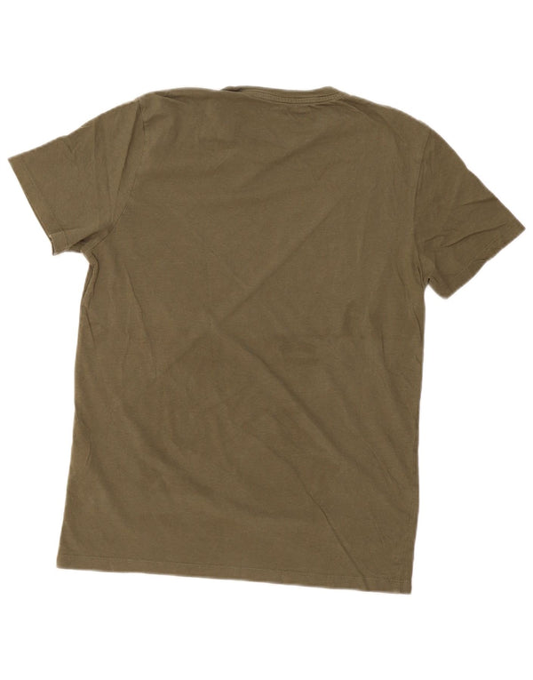 JACK & JONES Herre T-Shirt Top Medium Khaki Bomuld