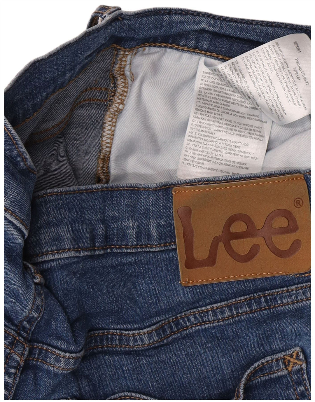 Lee Dame Luke Slim Jeans W31 L32 Blå Bomuld