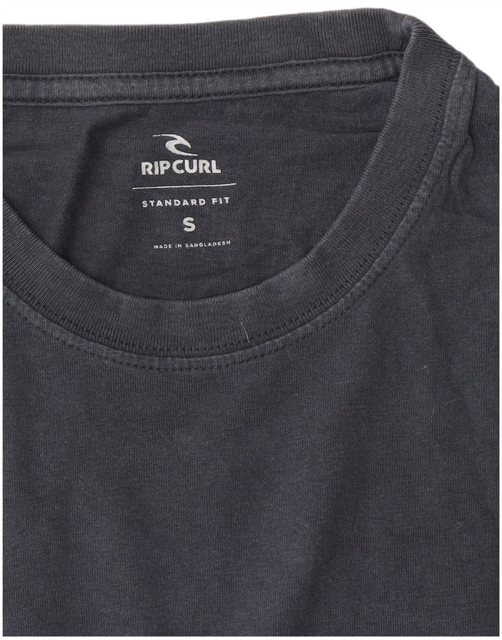 Rip Curl Herre Standard Fit Grafisk T-Shirt Top Lille Navy Blue Beach
