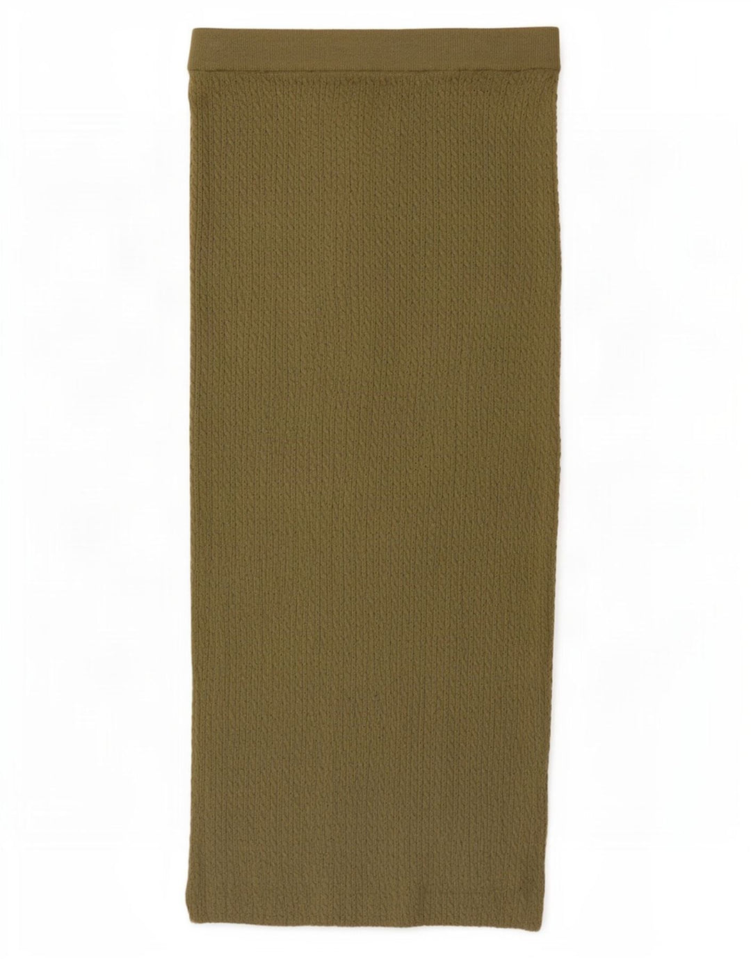 Zara Damestrik lige nederdel Stor W30 Khaki Akryl