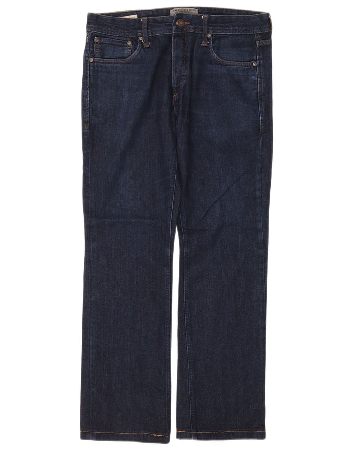 Jack & Jones Straight Jeans til mænd W32 L30 Marineblå bomuld