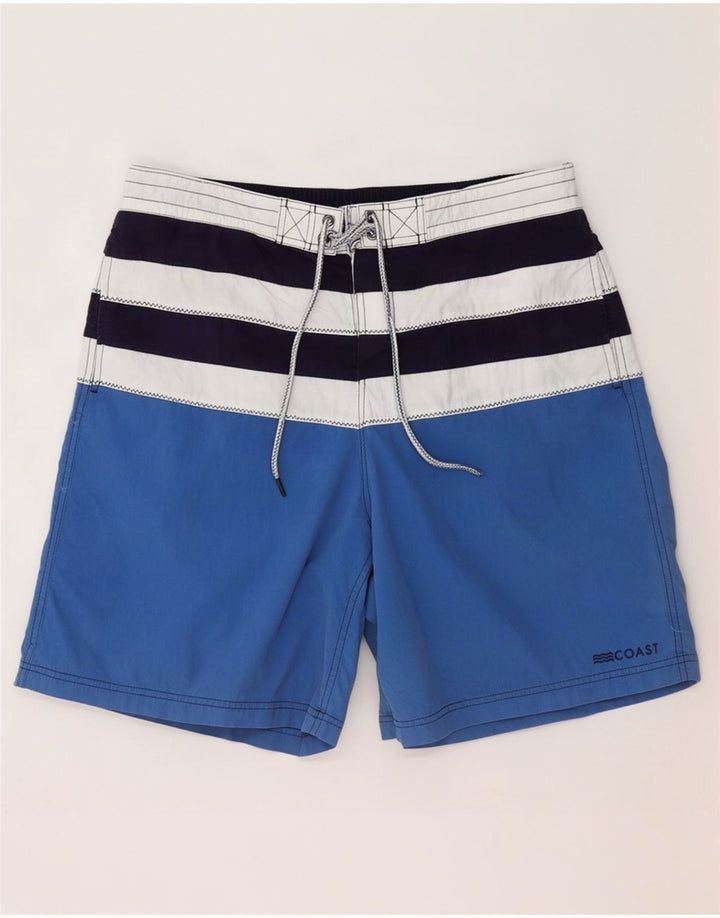 Coast Badeshorts til mænd XL Blå Colourblock Bomuld
