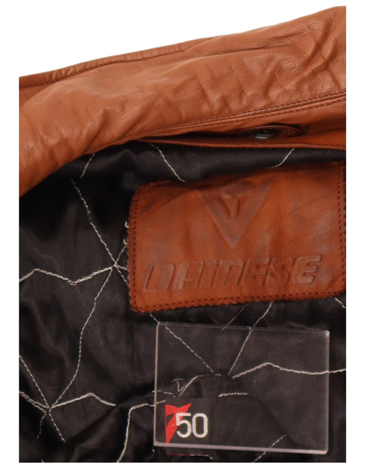 Dainese Herre Loose Fit Læderjakke IT 50 Medium Brun Læder