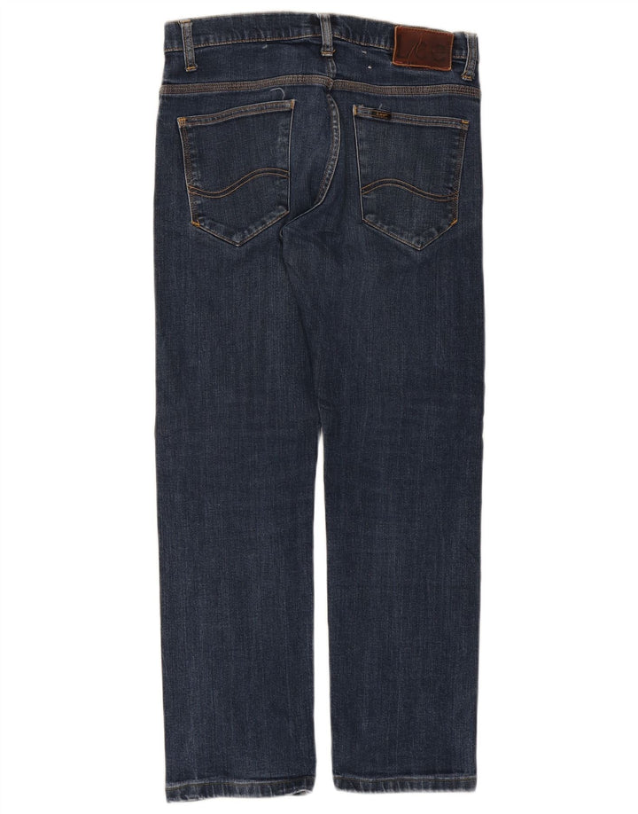 Lee Straight Jeans til mænd W32 L29 Marineblå