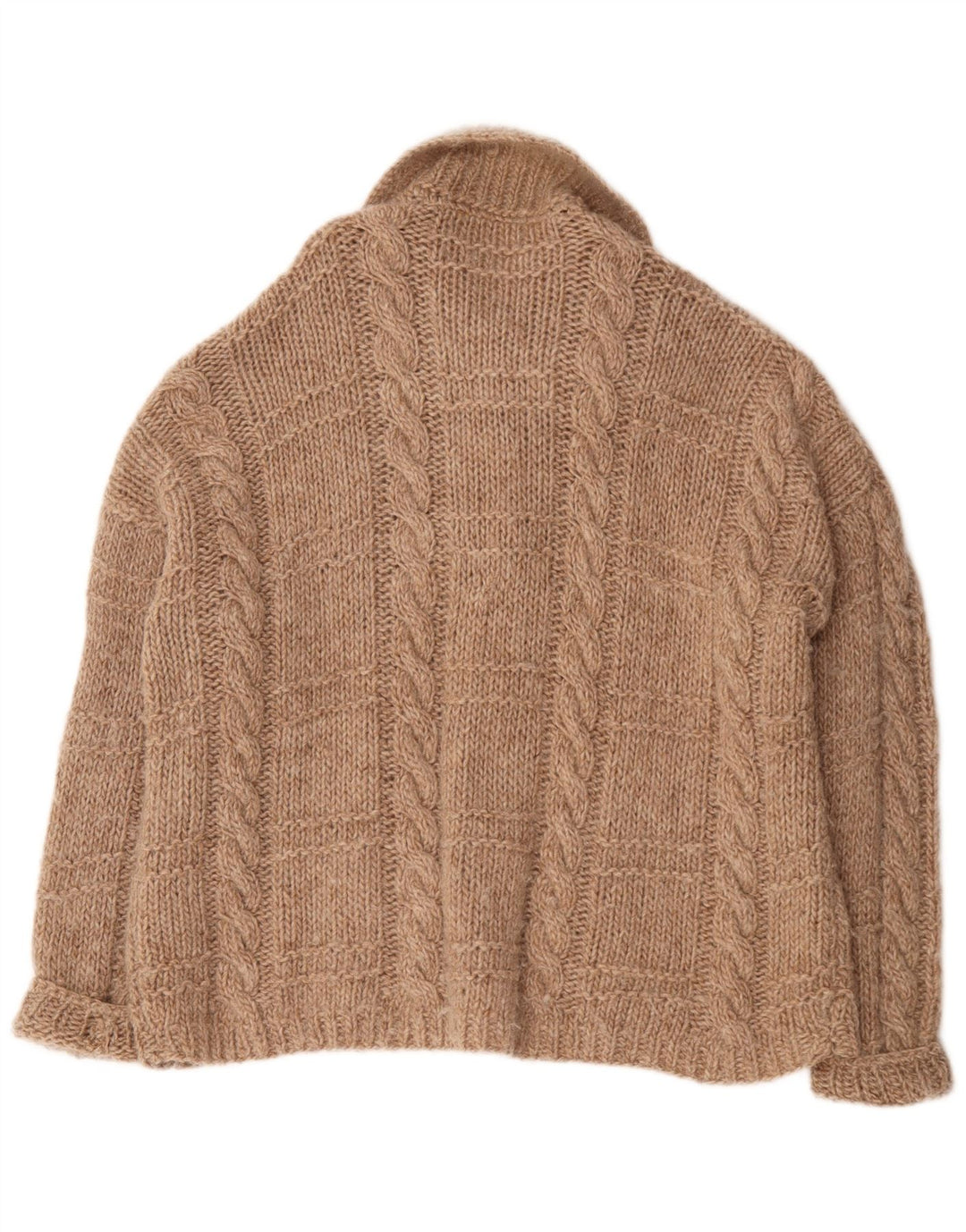 Vintage oversize cardigan sweater til kvinder UK 20 2XL Brun
