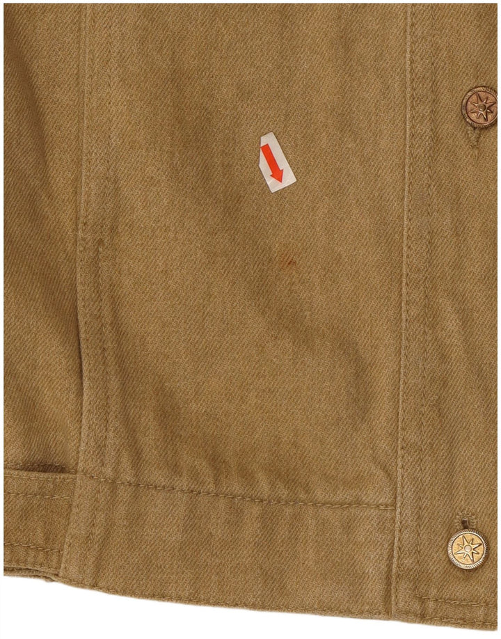 Marina Sport Dame Oversized denimjakke Størrelse 19 Lille Khaki Bomuld