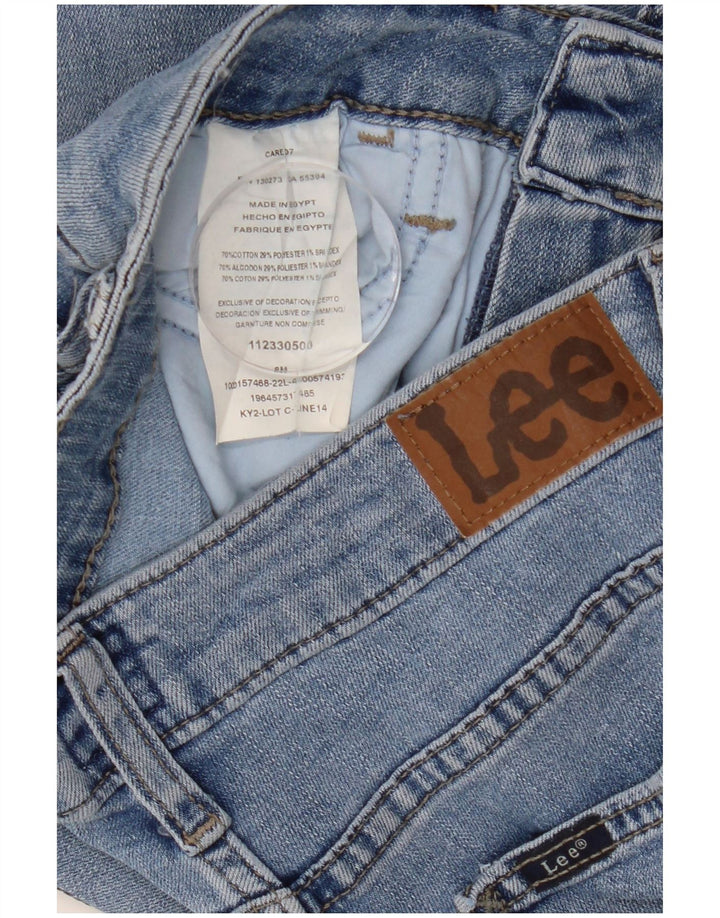 LEE Dame Capri Jeans US 8 Medium W32 L22 Blå Bomuld