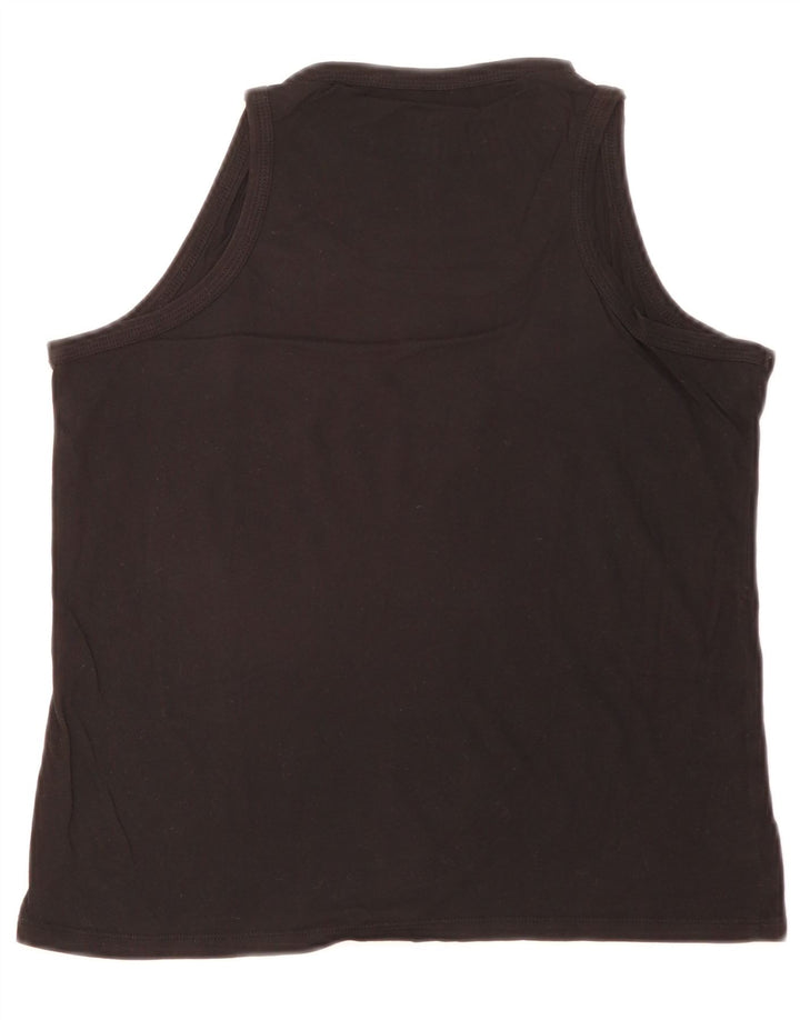 Vans Dame Grafisk Vest Top UK 12 Medium Sort