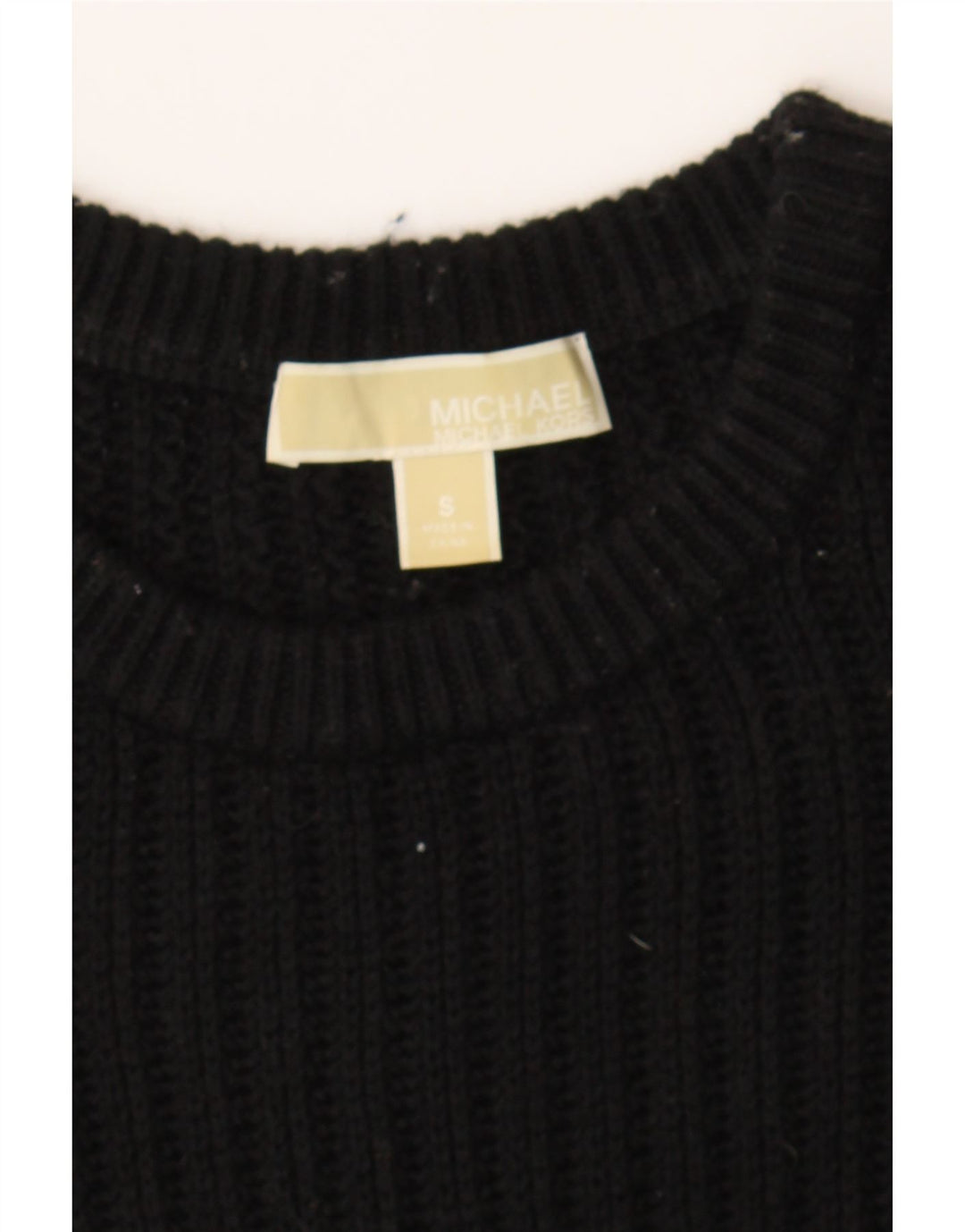 MICHAEL KORS Womens Boat Neck Jumper Sweater UK 10 Small Black Vintage Michael Kors and Second-Hand Michael Kors from Messina Hembry 