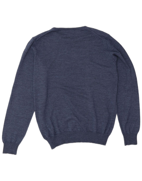 Rifle Herre Crew Neck Jumper Sweater Stor Blå Akryl