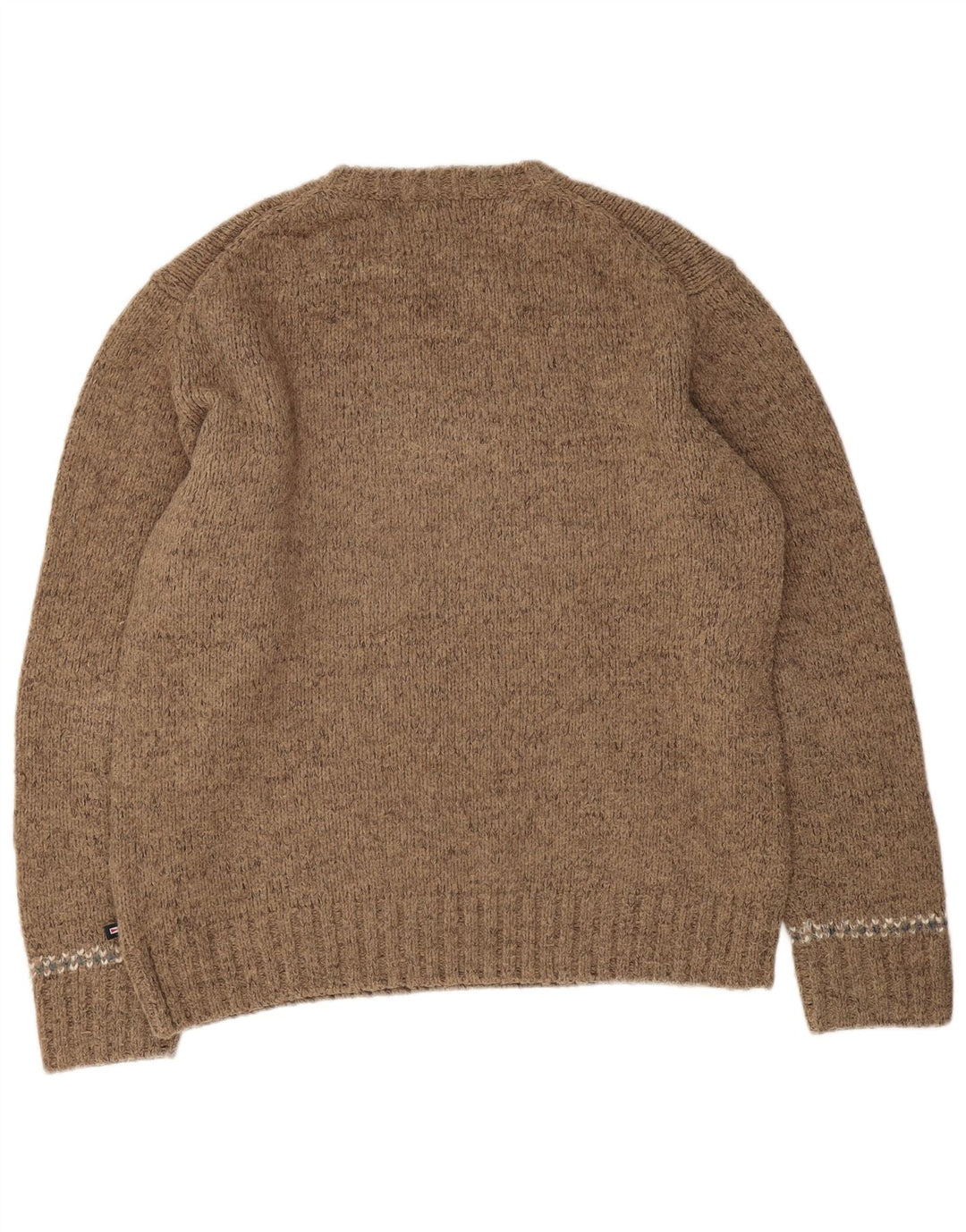 Marks & Spencer Herre Blue Harbor Crew Neck trøje Sweater Large Brown