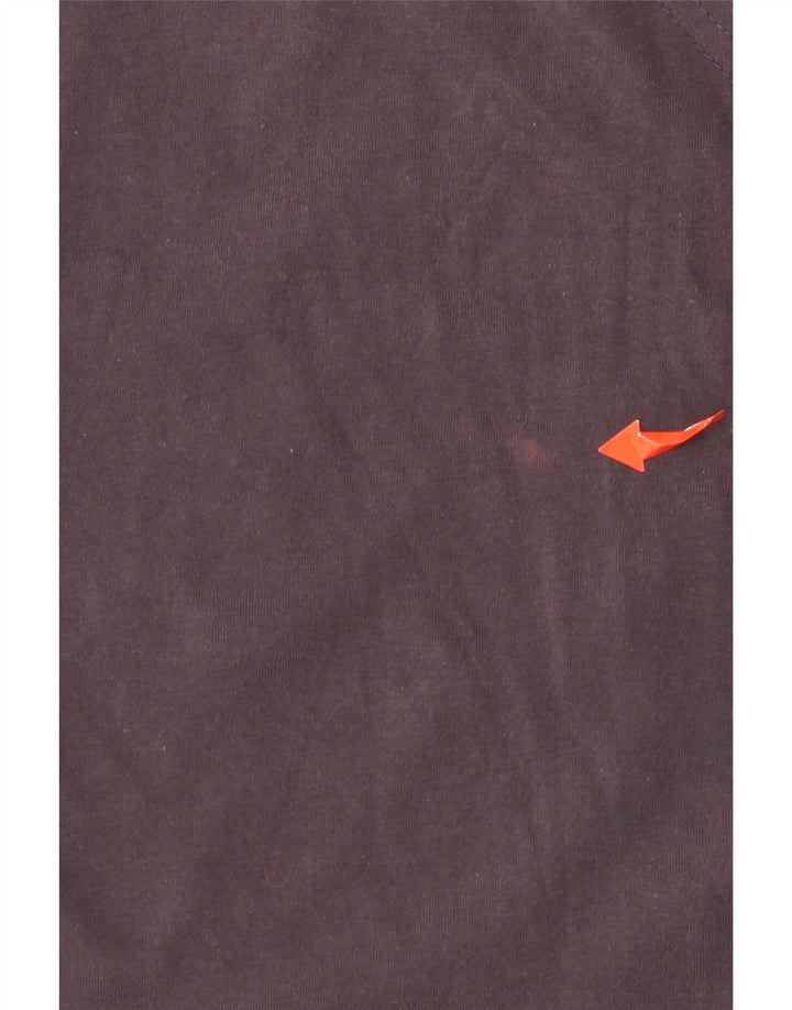 ELLESSE Grafisk T-shirt top til kvinder UK 14 Stor marineblå bomuld