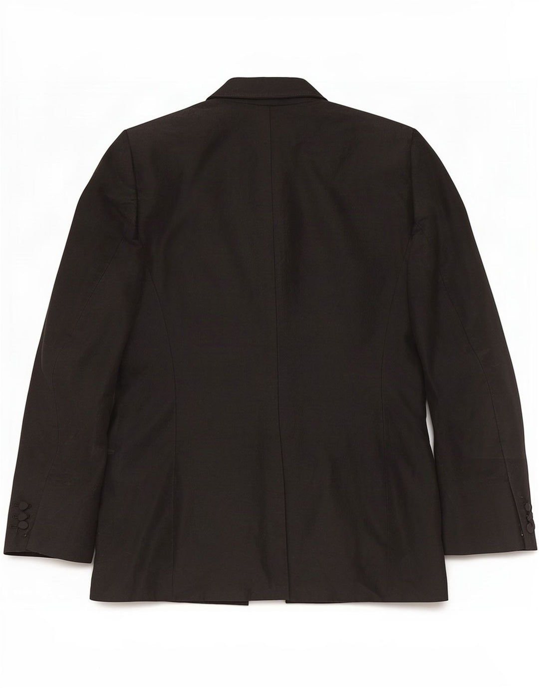 Aspesi Dame Dobbeltradet Blazer Jacket IT 42 Medium Sort Uld