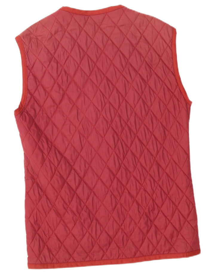 Brugi Herre Quiltet Gilet UK 38 Medium Rød Polyamid