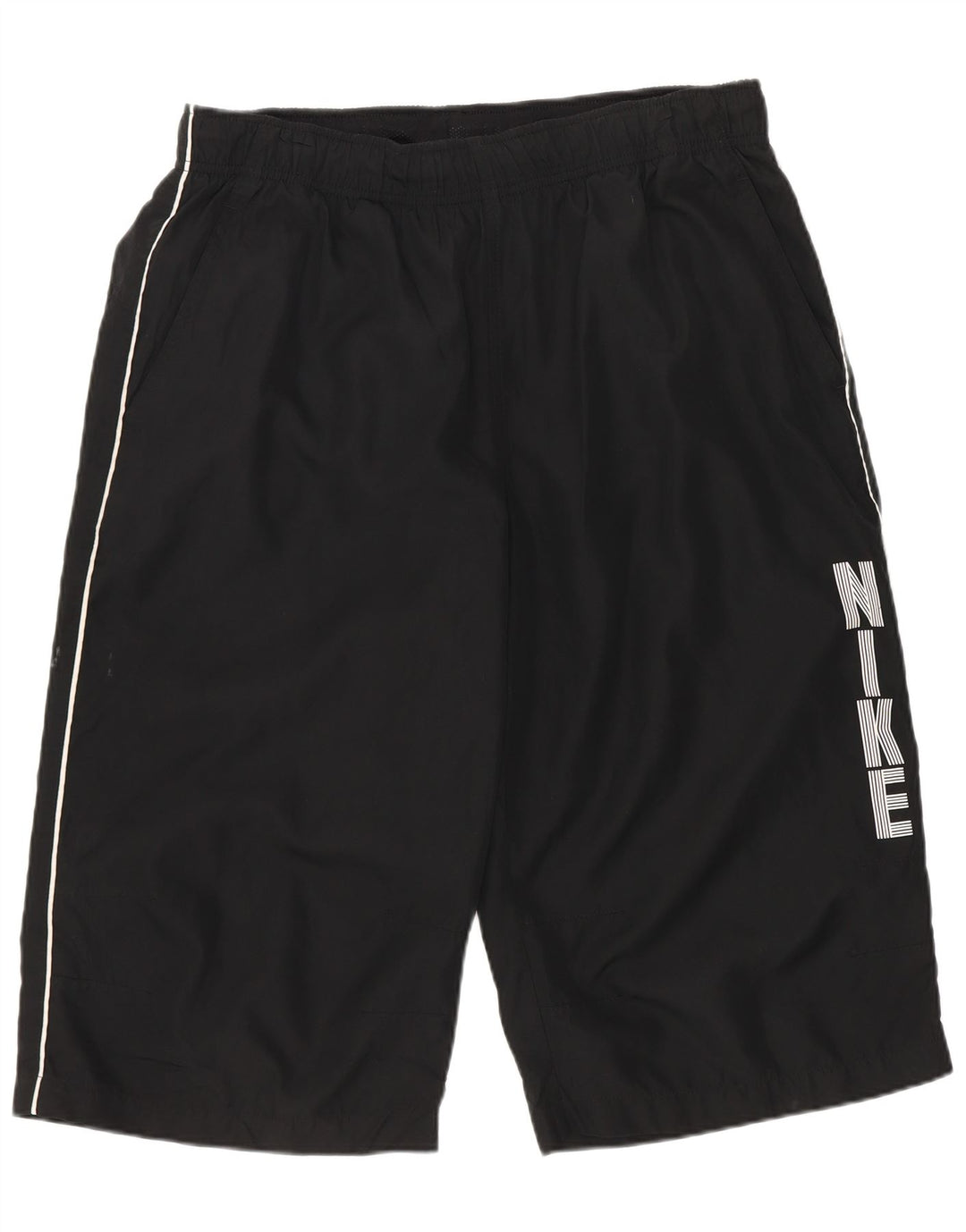 Nike grafiske sportsshorts til mænd, store sorte polyester