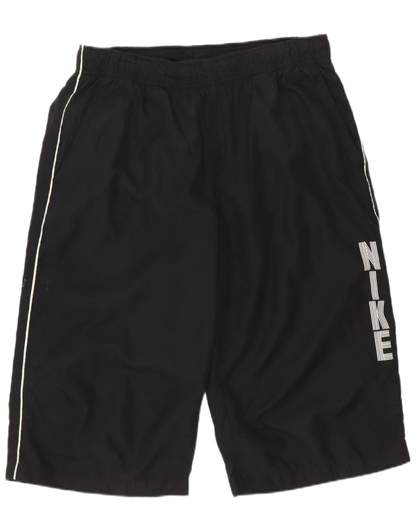 Nike grafiske sportsshorts til mænd, store sorte polyester