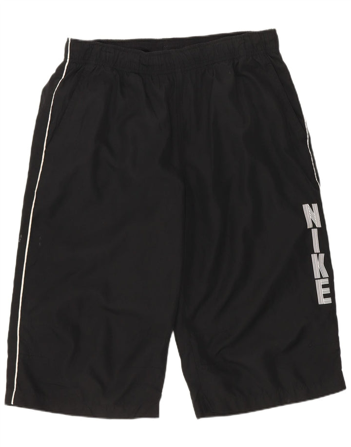 Nike grafiske sportsshorts til mænd, store sorte polyester