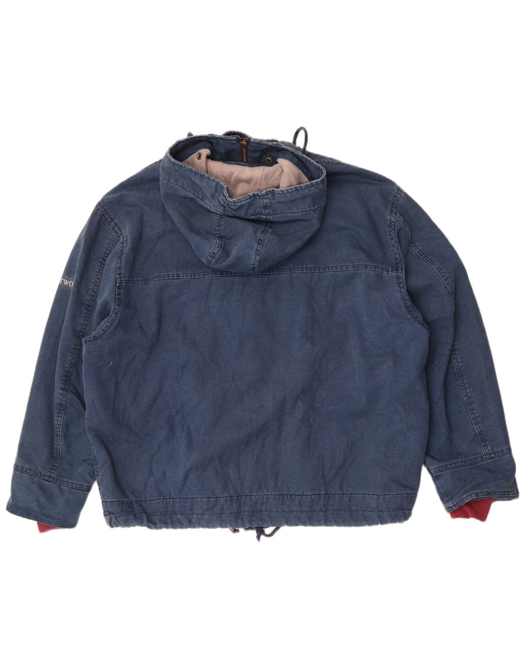 Part Two Herre Hooded Loose Fit Bomber Jacket UK 36 Small Blue