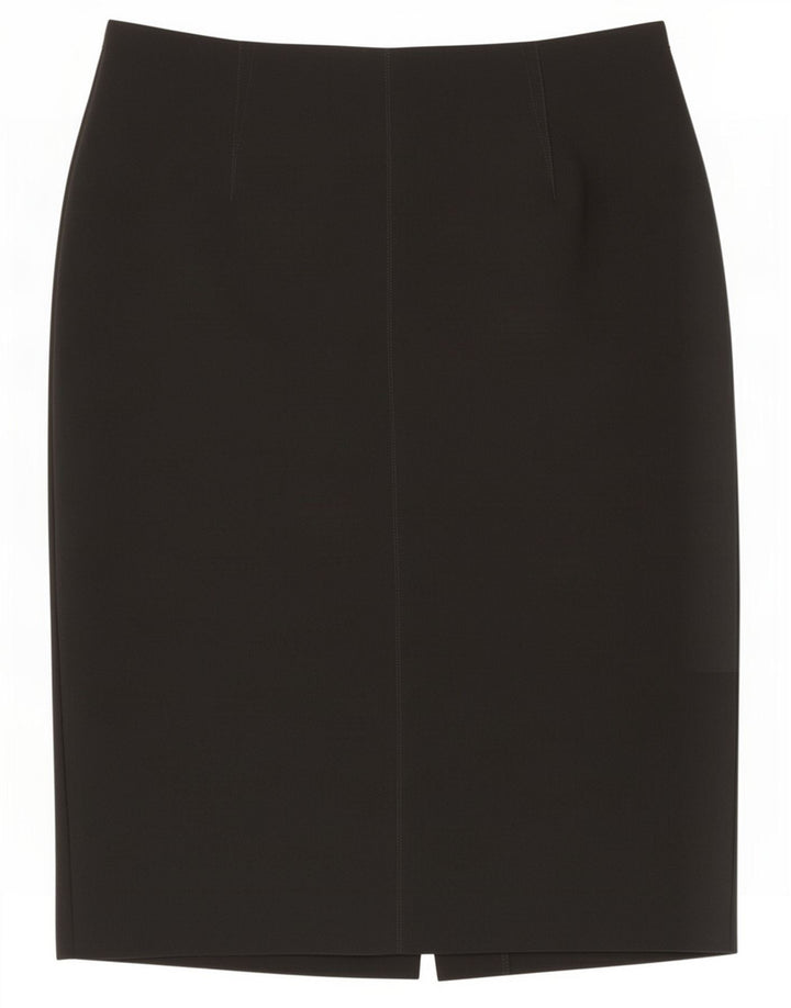 Marks & Spencer Womens Pencil Skirt UK 14 Large W32 Black Polyester