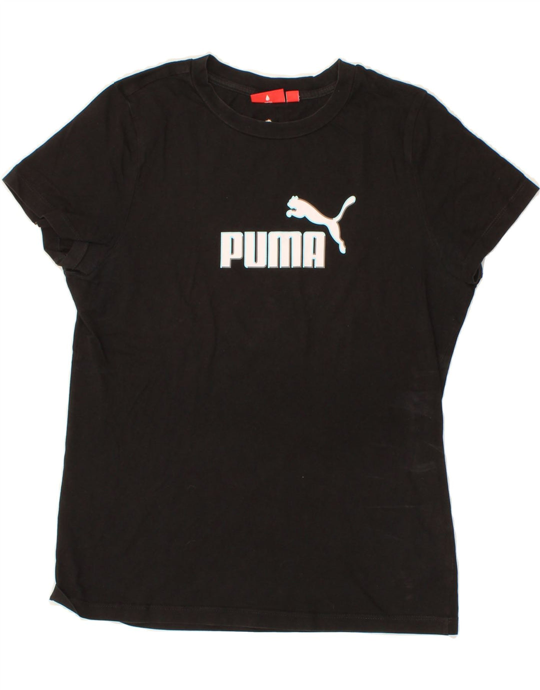 PUMA Womens Graphic T-Shirt Top UK 16 Large Black Vintage Puma and Second-Hand Puma from Messina Hembry 