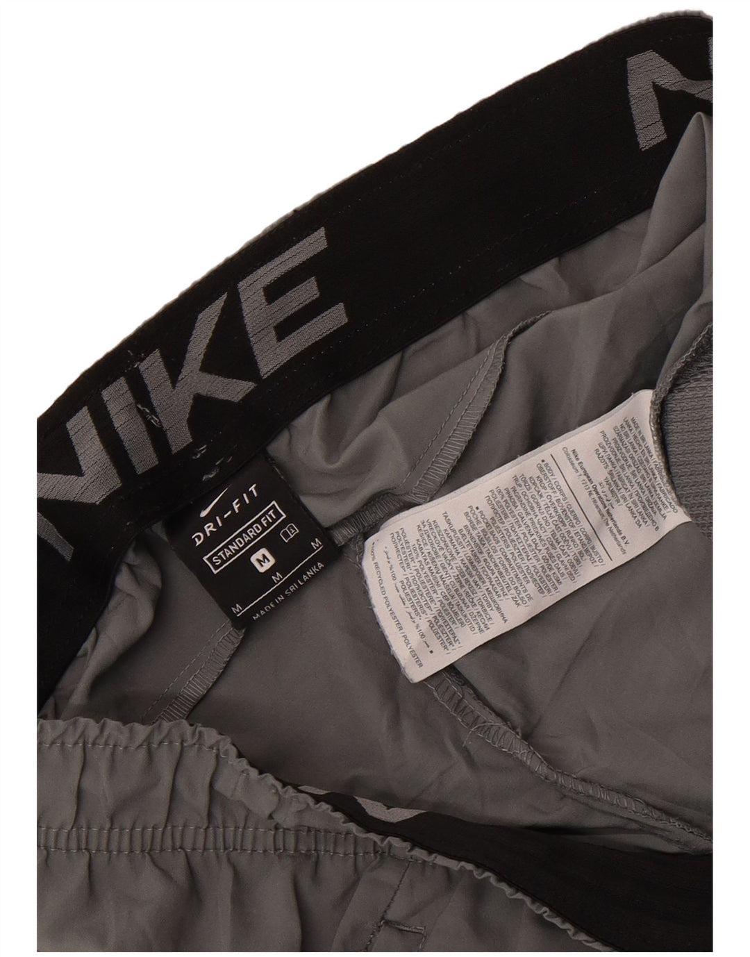 Nike Herre Dri Fit Standard Fit sportsshorts mellemgrå polyester