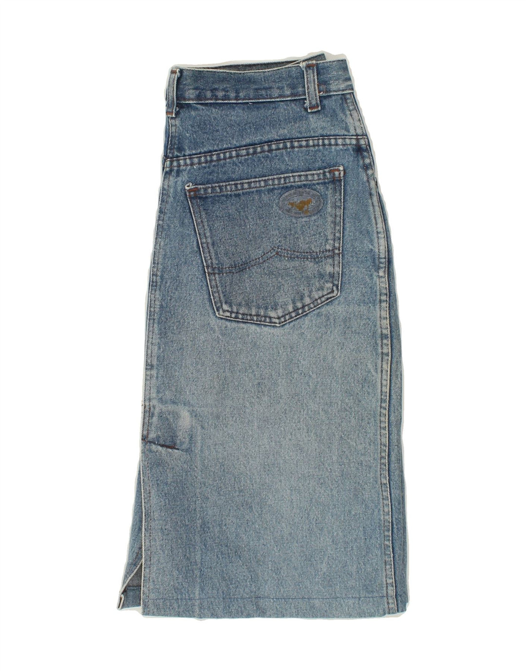 CARRERA Womens Denim Skirt W30 Medium Blue Cotton Vintage Carrera and Second-Hand Carrera from Messina Hembry 