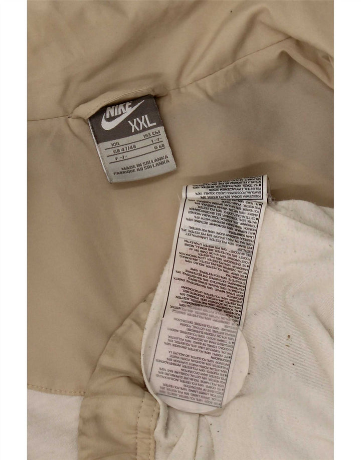 Nike Træningsdragt til mænd, topjakke UK 47/48 2XL Beige Colourblock Polyester