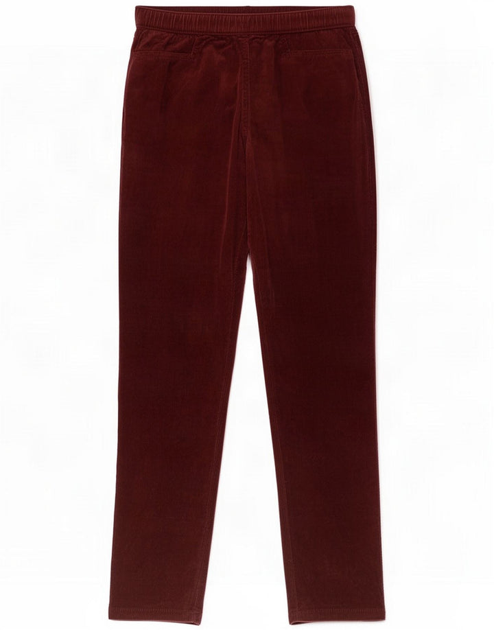 Marks & Spencer Womens Leggings UK 12 Medium Maroon Cotton