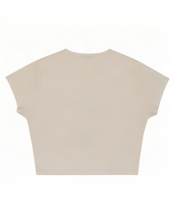 Zara Damebluse Top UK 14 Medium White Polyester