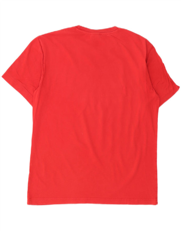 Champion Herre Grafisk T-Shirt Top Medium Rød