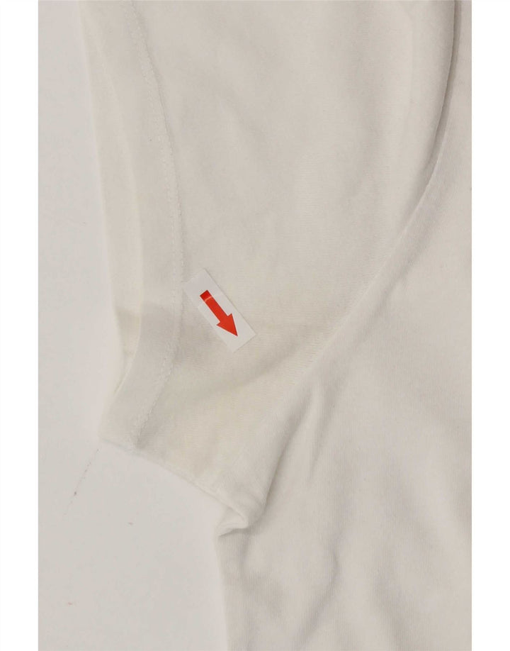 Levi's Dame Grafisk T-Shirt Top UK 16 Large White