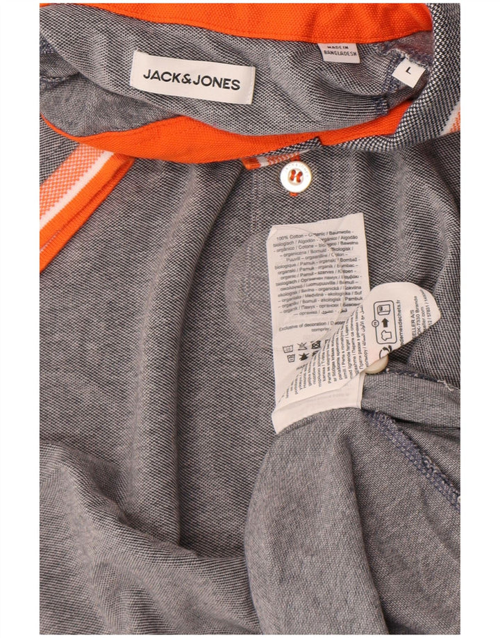 Jack & Jones herre poloskjorte stor grå bomuld